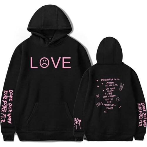 Lil Peep Hoodies Sweatshirts Men/women Hip Hop Harajuku Hooded Pullover Streetwear Print Lil Peep Sweatshirts Oversized Hoodies