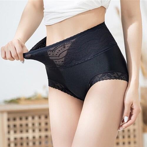 Panties for Women Lace Sexy Lingerie High Waist Underwear Women Panties Seamless Underpants Woman Cloth Plus Size Female Briefs