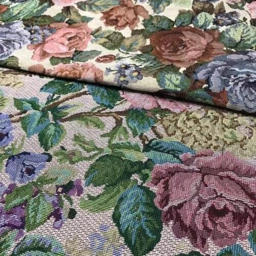 150x50cm Retro Flowers Blooming Oil Painting Jacquard Van Gogh Art Fabric Diy Dress Shoes Bag Pillow Hat