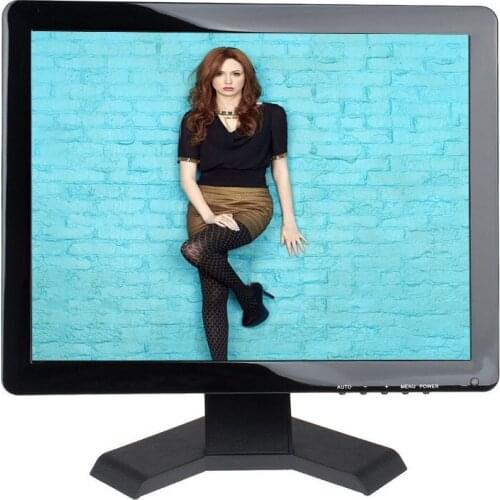 19" Desktop Led Monitor 1280*1080 4 Wire Resistive Touch Screen Monitor with AV/BNC/VGA/HDMI/USB Interface