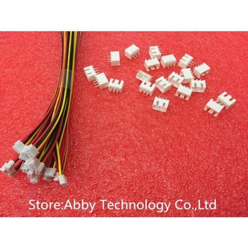 20 sets/lot ZH 1.5mm 3-Pin JST Connector Plug with Wire