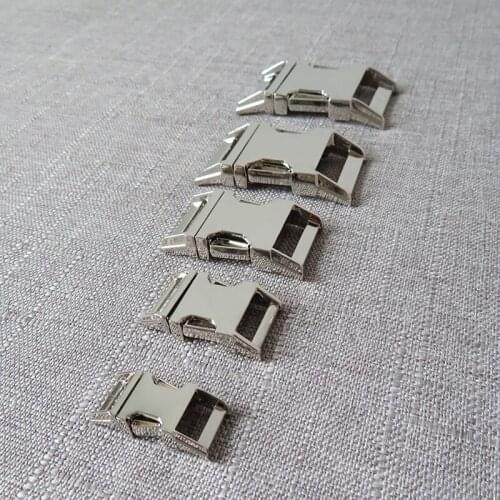 20Pcs 10mm 15mm 20mm 25mm 30mm Metal Buckle Hardware For Cat Pet Dog Collar Paracord Necklace Bracelet Garment Sewing Accessory