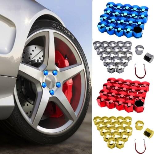 19mm 20 PCS Car Wheel Nut Caps Protection Covers Caps Anti-Rust Auto Hub Screw Cover Car Tyre Nut Bolt Exterior Decoration HOT