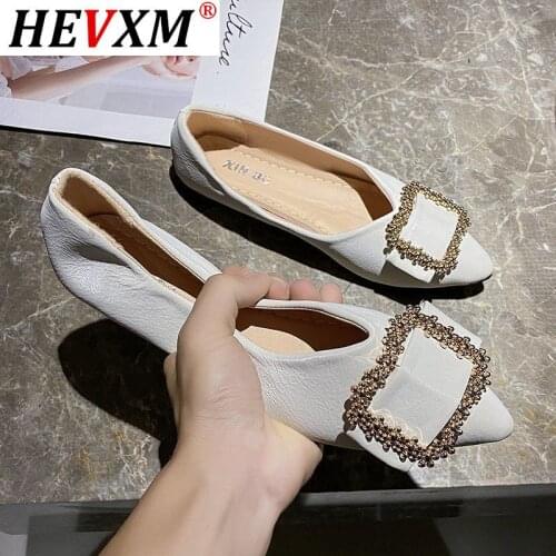 2020 Womens Flat Shoes Ballet Shoes Breathable Pointed Shoes Womens Soft Shoes Women Large Size Womens Shoes (35-43)