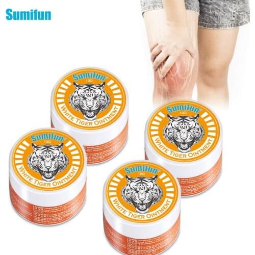 2pcs White Tiger Balm Ointment Pain Relief Cream Analgesic Oil Synovitis Rheumatism Arthritis Treatment Cream Orthopedic Plaster