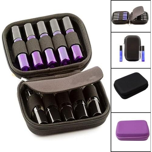 Essential Oils Bottle Storage Bag 10 Slot Bottle Case Protect 10ML Liquid Roller Travel Carrying Bag Holder Travel Organizer Bag
