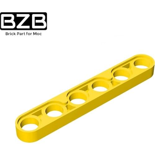 BZB MOC 32063 1x6 With Hole Arm (Thin) Creative High-Tech Building Block Model Kids Toys DIY Brick Parts Best Gifts