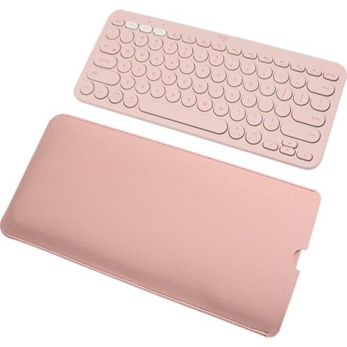 K380 Case for Apple Logitech K380 Wireless Keyboard Carrying Storage Bag Cover Waterproof Portable PU Leather Sleeve Pouch