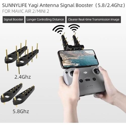 DJI air 2s Yagi 2Pcs Antenna 5.8Ghz/2.4 Ghz Remote Controller Signal Booster Range Extender For Mavic Air 2/DJI Mini 2 Drone