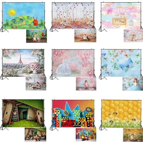 Mocsicka Newborn Baby Portrait Photography Backdrop Kids 1st Birthday Party Cake Smash Photo Background Baby Shower Decoration