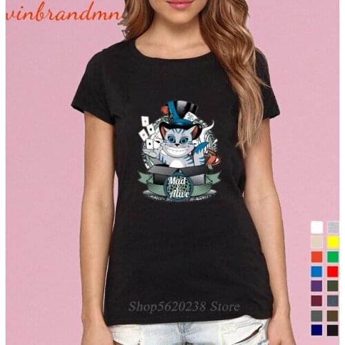 Mad and Alive Cats Women T Shirts The Big Schroedinger TV Bang Theory hip hop funny tee shirts Strange Things Printed Female Tee