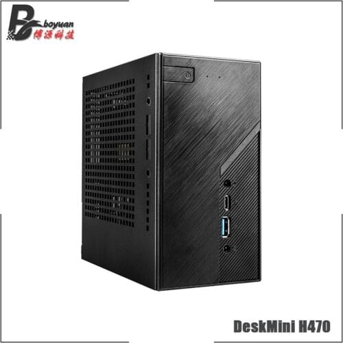 ASROCK DeskMini H470 Intel H470 DDR4 Dual 64G M2 HDMI VGA USB 3.1 SATA Support 10 Gen 11 Gen MAX 65W CPU LGA 1200 Motherboard