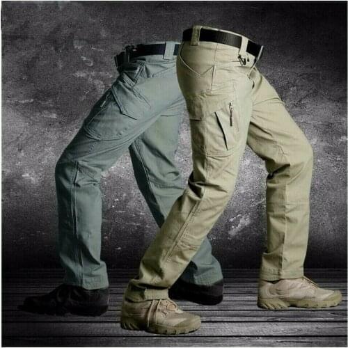 Men Military Tactical Cargo Pants Swat Army Training Hiking Hunting Trousers