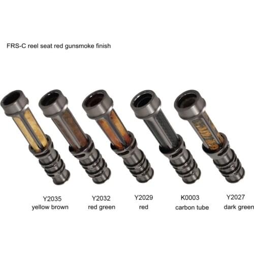 Riverruns CNC Machined Nature Stabilize Burl Wood Fly Rod Parts Accessory Reel Seat Fishing Reel Seat Gunsmoke DIY Fishing Rod