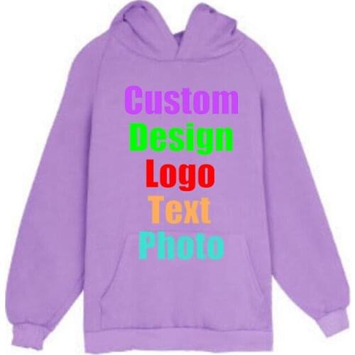 New autumn and winter womens Korean custom logo loose hooded plus velvet Hoodia thickened pullover antenna baby super fire coa