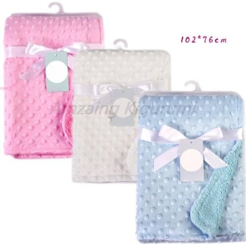 Newborn Baby Blankets Warm Fleece Thermal Soft Stroller Sleep Cover Cartoon Beanie Infant Wrap Kids Bath Towel