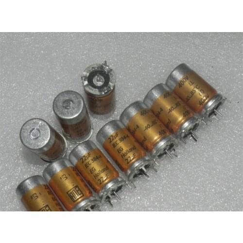 Original new 100% high voltage gold firing filter electrolytic capacitor 384-4 EG 400V22UF LL biliary machine (Inductor)
