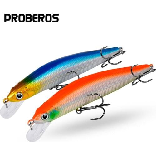 PROBEROS Fishing Lure Exported to Japan Fishing Bait 5.3"-13.5cm/24g-0.85oz Minnowbait 7 Color Fishing Tackle 2# Hook Isca