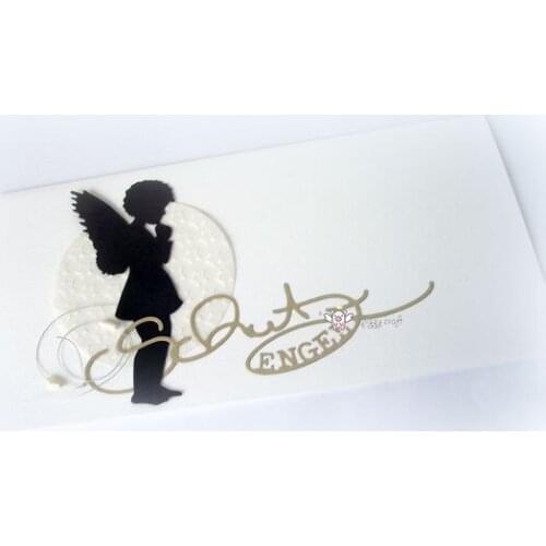 Mmao Crafts Metal Steel Cutting Dies cut die German Guardian Angel Stencil For DIY Scrapbooking Paper/photo Cards Embossing Dies