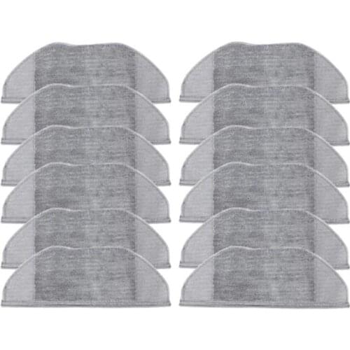 12 Pcs Dry Wet Mop Cleaner Cloth Accessories for XiaoMi Mijia G1 MJSTG1 Vacuum Cleaner Robot Mop Washable Dedicated Rag