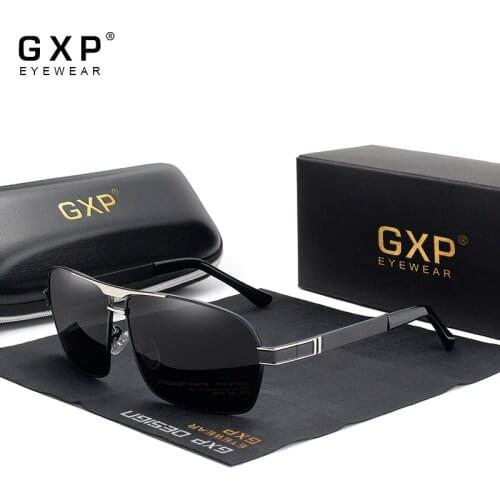 GXP New Alloy Frame HD Polarized Sunglasses Men Driver Mirror UV400 Sun glasses Male Fishing Female Eyewear For Men