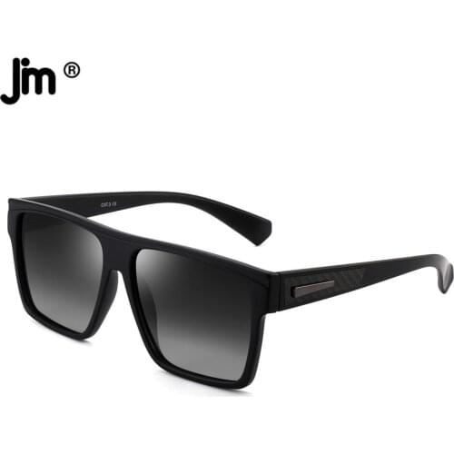 Retro Oversized Square Polarized Sunglasses Women Men Brand Design Driving Big Large Sunglasses for Women Men Black