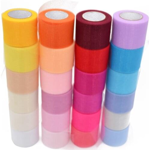 22meters Width 5cm Tulle Roll Spool Tutu Skirt Fabric Wedding Decoration Organza DIY Crafts Baby Shower Birthday Party Supplies