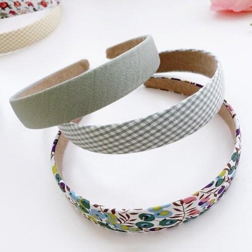 3pcs/set Womens Headband Hairband Vintage Floral Plaid Hair Accessories Headpiece Girls Head Wrap Hoop