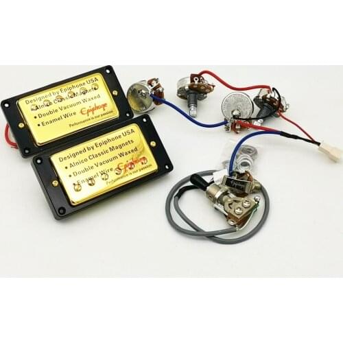 Guitar Pickups Standard Ainico Pickups Humbucker Pickups wax potted pickups + Wiring Harness