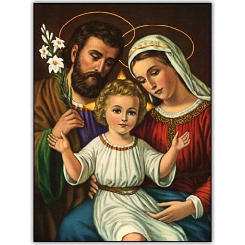 Jesus and Virgin Mary 5d DIY Diamond Painting Accessories Full Drill Square Mosaic Diamant Painting Embroidery Cross Stitch Kit