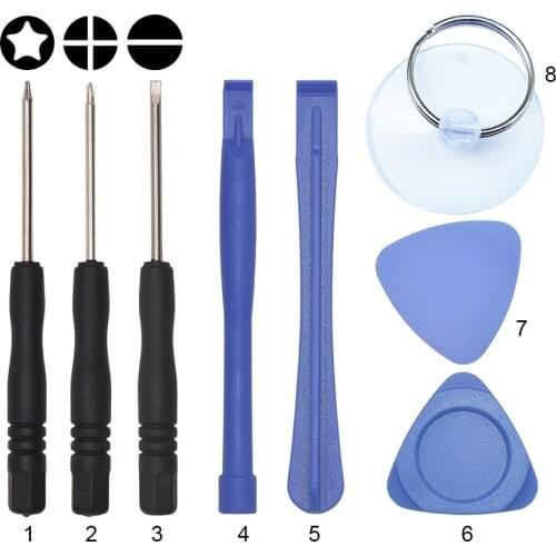 8 9 10 in 1 Hand Tool Kit Opening Pry Bar Screen 0.6Y Mini Screwdriver Set Repair Tools For iPhone Samsung HuaWei Mobile Phone