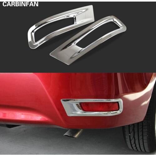 ABS Chrome Rear Bumper Fog Light Lamp Cover Trim Reflector Foglight Garnish Molding For Toyota Corolla Altis 2014 2015 2016 2017