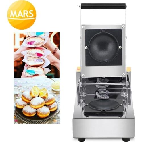 Brioche Ice-cream Sandwiche Burger Machine, Ice Cream Doughnut Krapfen Warmer Non Stick Waffle Iron Maker Bubble Egg Cake Oven