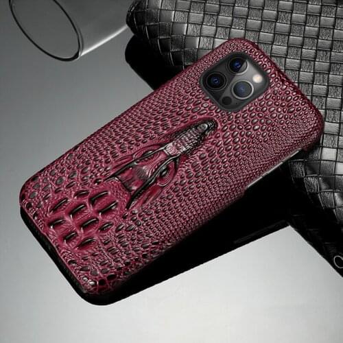 Genuine 3D Dragon Head Leather Phone Cover Case For iPhone 12 Pro Max 12 Mini 11 Pro Max X XS max XR 5s 6 6s 7 8 Plus SE 2020