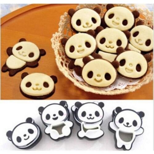 DIY Cute panda stainless steel mold fondant baking tools Cookie Tools cake decoration tools Valentines Day Easter