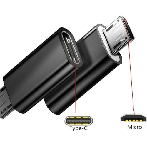 Type C To Micro USB Android Phone Cable Adapter Charger Converter for Samsung Xiaomi Mi6 Mi5 Usbc To Type-c Otg Charging Adapter