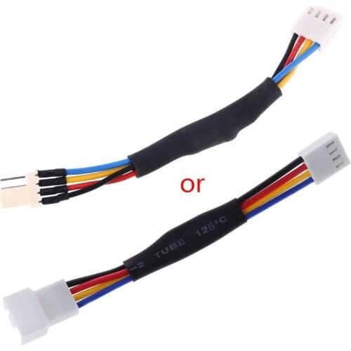 Fan Resistor Cable 3 Pin 4 pin Male to Female Connector Reduce PC Fan Speed Noise Extension Resistor Cable Wire