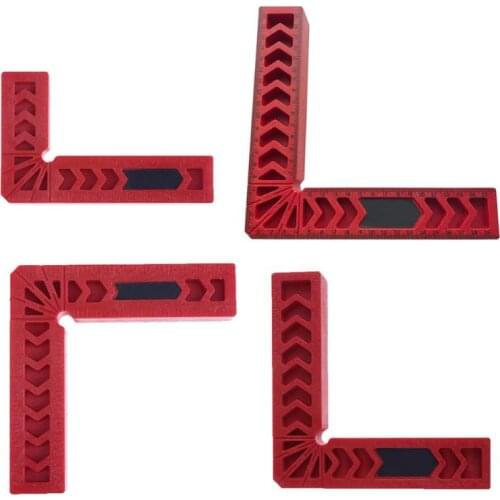 90 Degree Positioning Ruler L Type Holder Squares Plastic Clamping Square Right Angle Clamp Woodworking Carpenter Tool