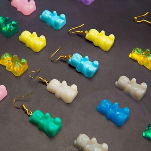 Cute Bear Sugar Silicone Mould Crystal Resin Epoxy Mold Jewelry Pendant Crafts Au06 20 Dropship