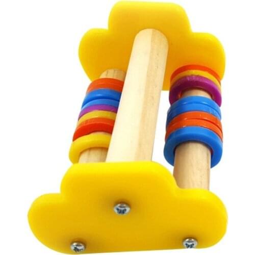 Bird Mini Skateboard Roller Pet Intelligence Development Training Toy for Small Birds Parrot Stand Perch