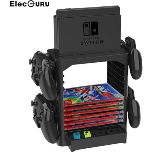 Multifunctional Game Storage Tower for Nintendo Switch Gamepad Console Controller Organizer Rack Nintendo Switch Accessories