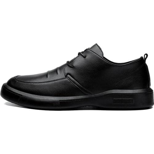 Spring Summer PU Leather Casual Shoes For Men Trend Mens Casual Shoes Waterproof Non-slip Board Male Footwear Mens Shoes 39-44