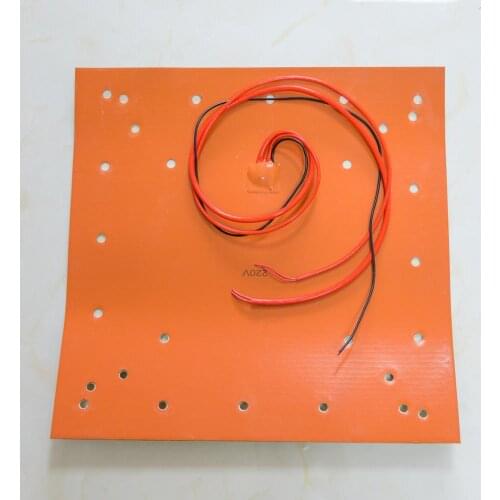220V 1500W 508X508MM Heater Pad for Creality CR-10 S5 Printer 2 Different Heating Zones Flexible silicone heater Bed