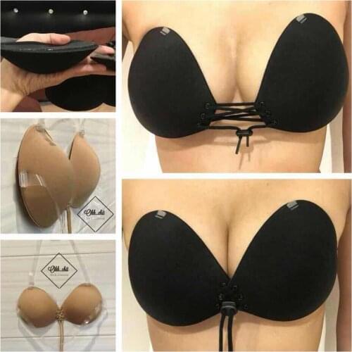 Invisible Bra Backless Self Adhesive Bra Reusable Strapless Padded Invisible Push up Bras Women Sexy Underwear