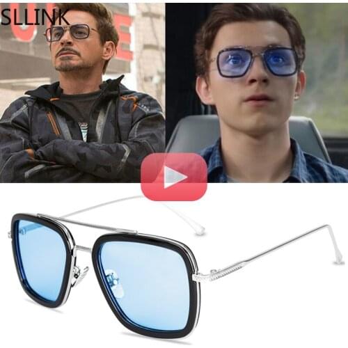 Glasses Men Women Sunglasses Iron man Eyewear Steampunk Sun Glasses Male Goggles moda 2021