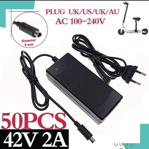 Wholesale 100 42V2A charger scooter adapter power supply for Xiaomi Mijia M365 electric scooter accessories charger