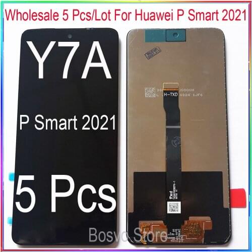 Wholesale 5 Pcs/Lot for Huawei P Smart 2021 LCD screen display with touch with frame assembly Y7A