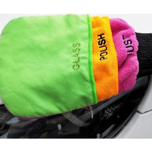 Car Wash Gloves 3 in 1 Multifunctional Mitt Microfiber Vehicle Cleaning Towel