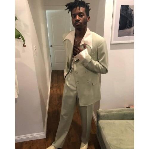 Jacket+Pants) Modern Specially Designed Business Peak Lapel Chic Streetwear Man Suit 2 Piece Formal Man Blazer Custom Made