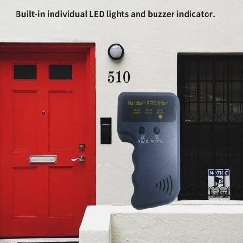 Duplicator Key Handheld 125KHz RFID IC ID Card Copier Writer Duplicator Programmer Reader Match Writable EM4305 ID Keyfobs Tags